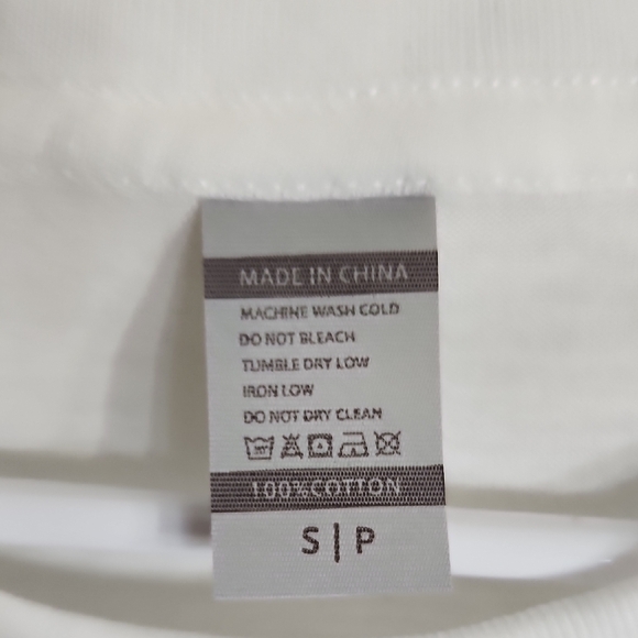 White Graphic T-Shirt with Cancer Awareness Design - Picture 3 of 4